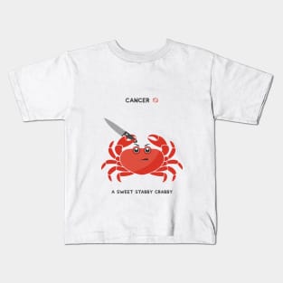 Zodiac - Cancer, A sweet stabby crabby Kids T-Shirt